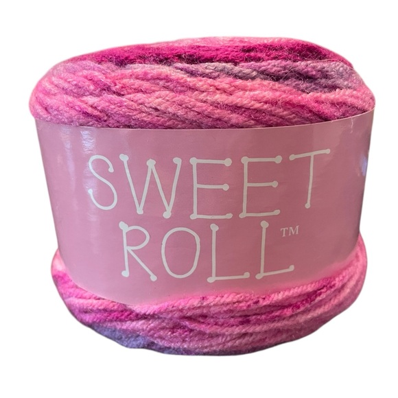 Premier Yarns Sweet Roll Yarn Raspberry Pop 5 oz 245‎ Yards Hard To Find Color - Picture 2 of 6